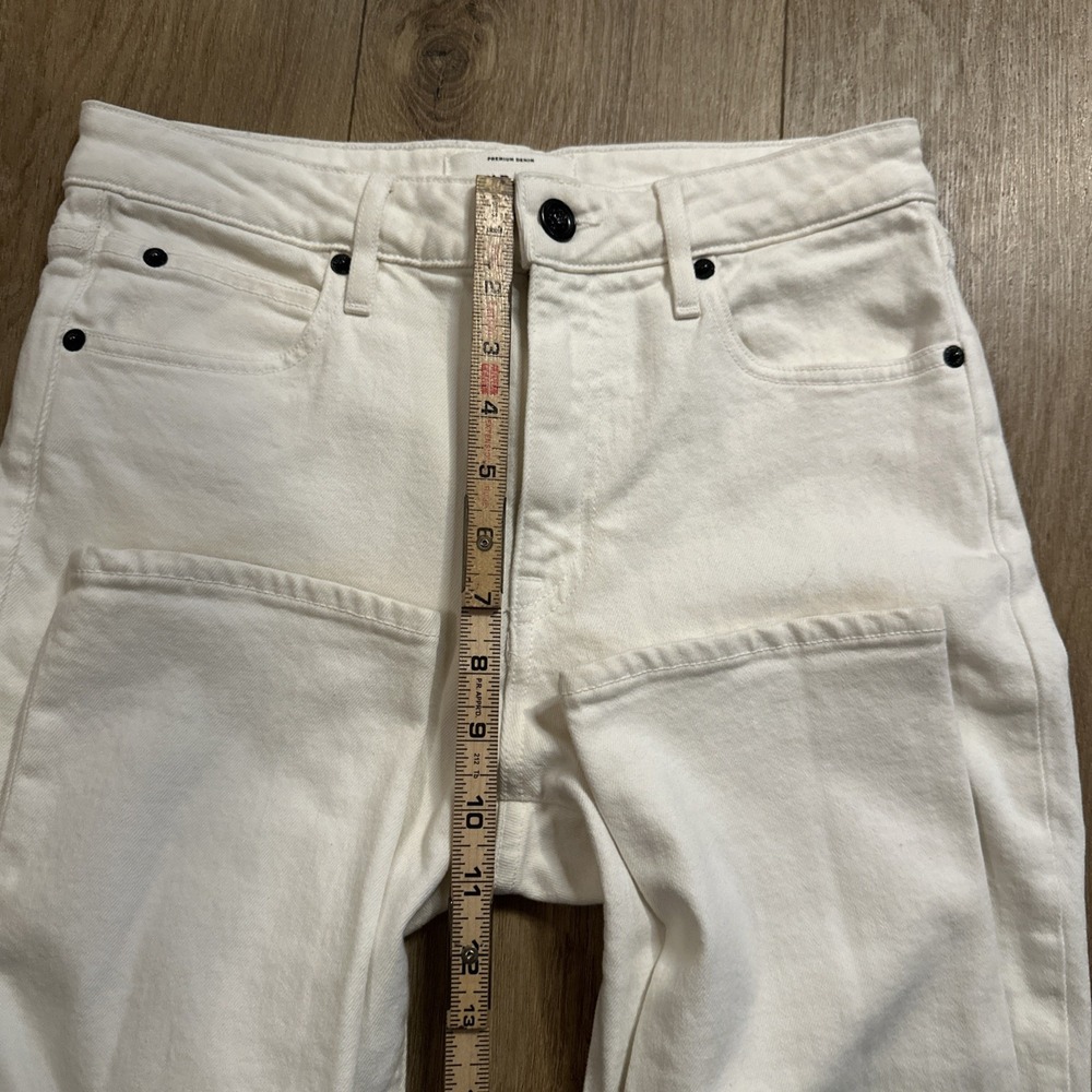 SLVRLAKE Womens Lou Lou Stretch White Jeans Size 27 White Made in USA - Picture 8 of 11